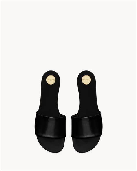 ysl brooch slides|CARLYLE slides in glazed leather .